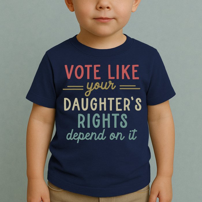 Vote Like Your Daughter’S Rights Depend On It Toddler T-Shirt