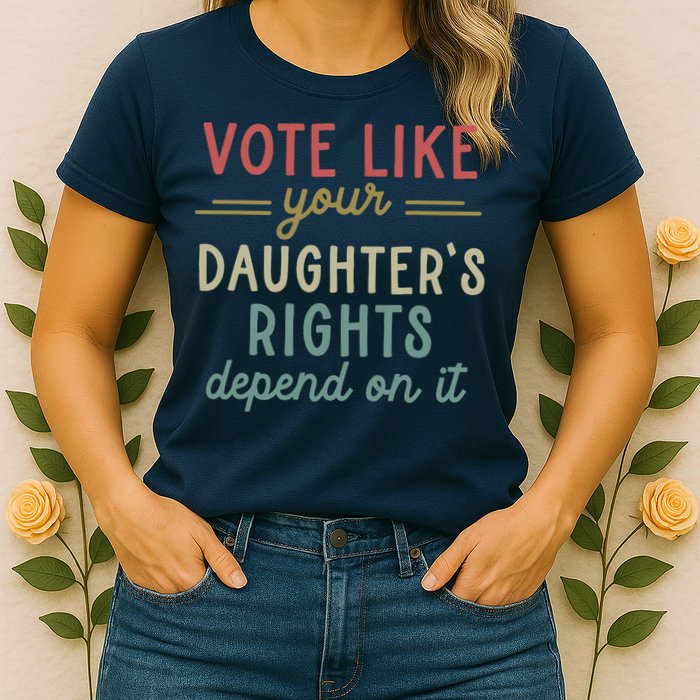 Vote Like Your Daughter’S Rights Depend On It Womens T-Shirt