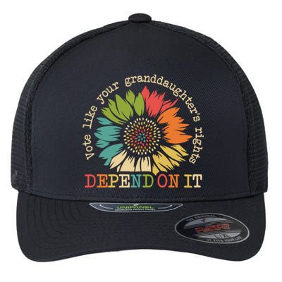 Vote Like Your Granddaughters Rights Depend On It President Kamalaharris Flexfit Unipanel Trucker Cap