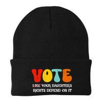 Vote Like Your DaughterS Rights Depend On It Knit Cap Winter Beanie