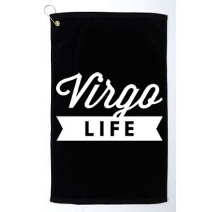 Virgo Life Zodiac Sign Gift Platinum Collection Golf Towel