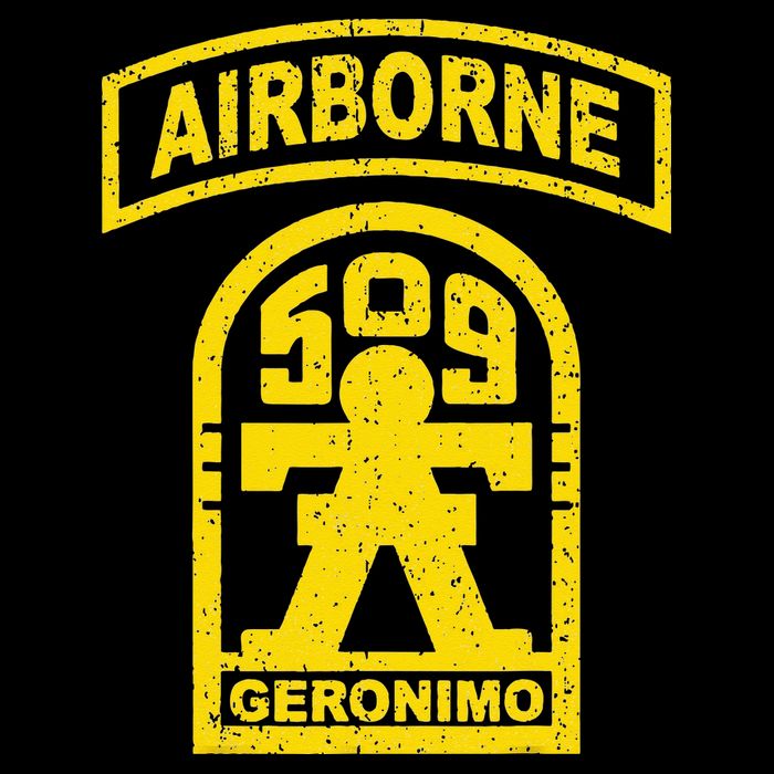 Vintage Mod 1 Geronimo 509th Airborne Parachute Infantry Apron