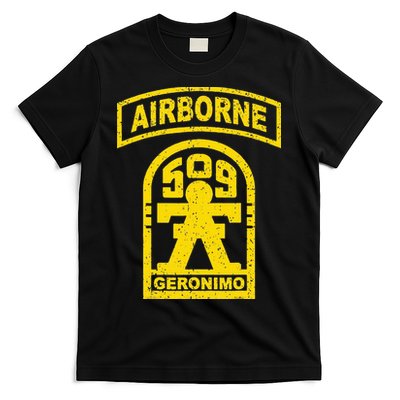 Vintage Mod 1 Geronimo 509th Airborne Parachute Infantry T-Shirt