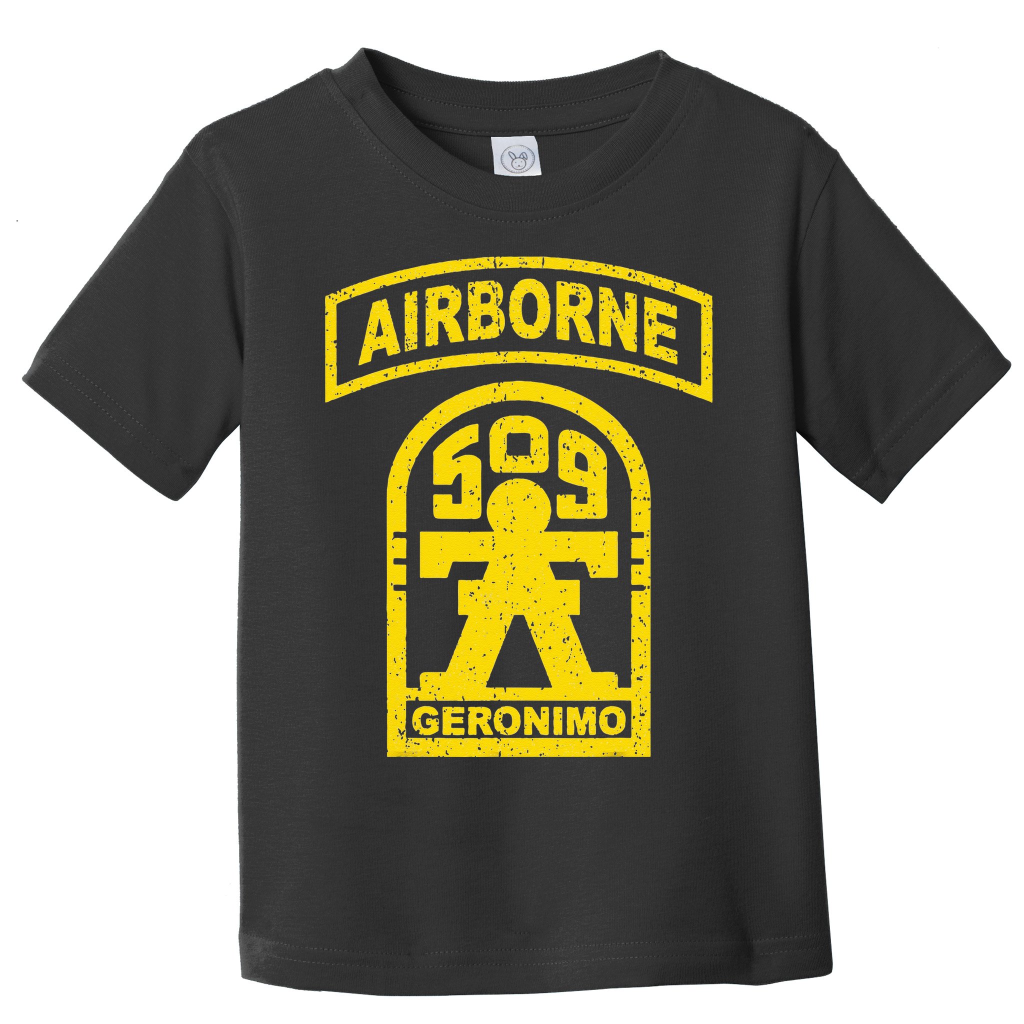 Vintage Mod 1 Geronimo 509th Airborne Parachute Infantry Toddler T-Shirt