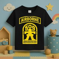 Vintage Mod 1 Geronimo 509th Airborne Parachute Infantry Toddler T-Shirt