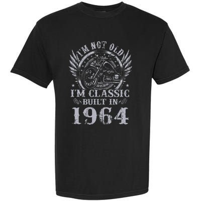 Vintage Motorcycle 1964 Birthday 60th Biker 60 Years Old Garment-Dyed Heavyweight T-Shirt