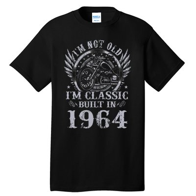 Vintage Motorcycle 1964 Birthday 60th Biker 60 Years Old Tall T-Shirt