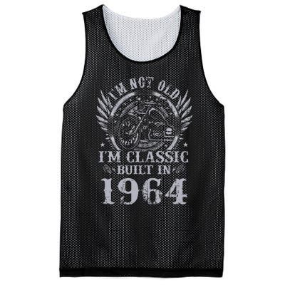 Vintage Motorcycle 1964 Birthday 60th Biker 60 Years Old Mesh Reversible Basketball Jersey Tank