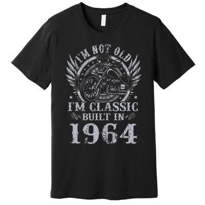 Vintage Motorcycle 1964 Birthday 60th Biker 60 Years Old Premium T-Shirt