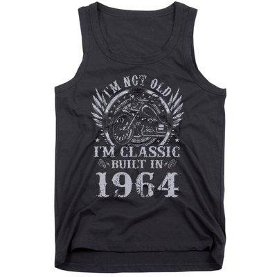 Vintage Motorcycle 1964 Birthday 60th Biker 60 Years Old Tank Top