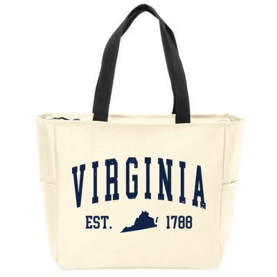 Virginia Map 1788 Vintage Souvenirs Virginia Zip Tote Bag