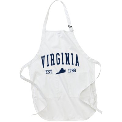 Virginia Map 1788 Vintage Souvenirs Virginia Apron