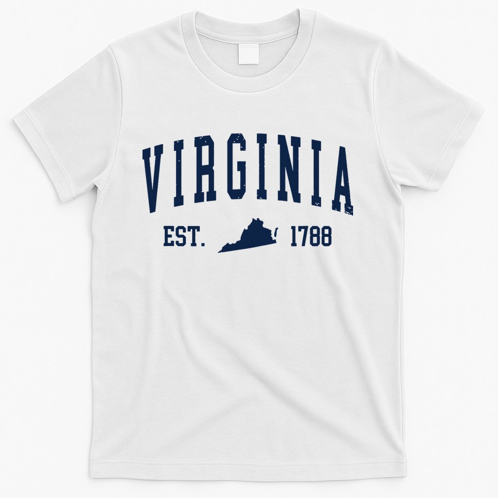 Virginia Map 1788 Vintage Souvenirs Virginia T-Shirt