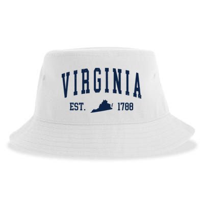 Virginia Map 1788 Vintage Souvenirs Virginia Sustainable Bucket Hat