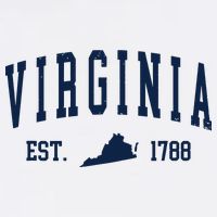 Virginia Map 1788 Vintage Souvenirs Virginia Button