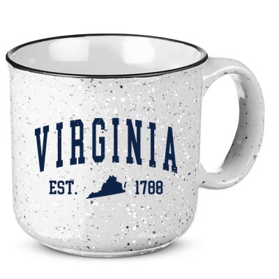 Virginia Map 1788 Vintage Souvenirs Virginia 15oz Campfire Ceramic Mug