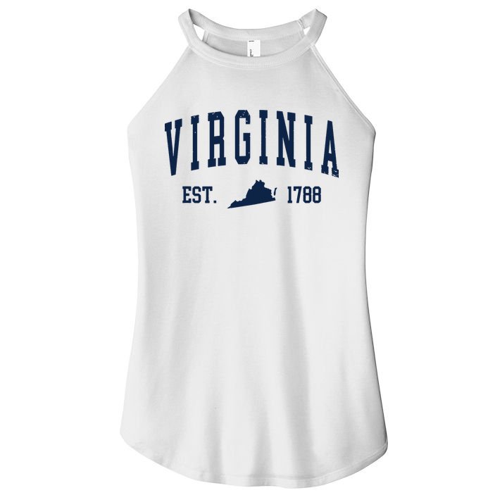Virginia Map 1788 Vintage Souvenirs Virginia Women's Perfect Tri Rocker Tank