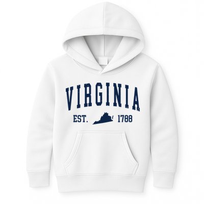 Virginia Map 1788 Vintage Souvenirs Virginia Kids Hoodie