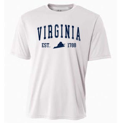 Virginia Map 1788 Vintage Souvenirs Virginia Cooling Performance Crew T-Shirt