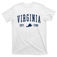 Virginia Map 1788 Vintage Souvenirs Virginia T-Shirt