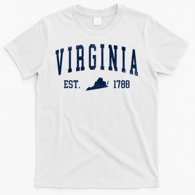 Virginia Map 1788 Vintage Souvenirs Virginia T-Shirt