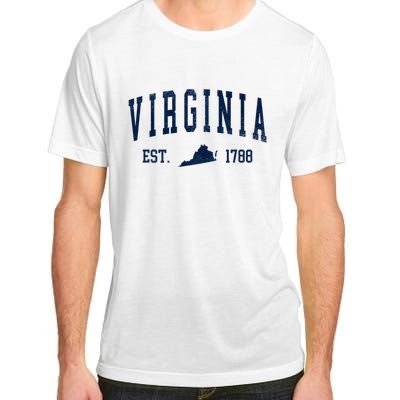 Virginia Map 1788 Vintage Souvenirs Virginia Adult ChromaSoft Performance T-Shirt