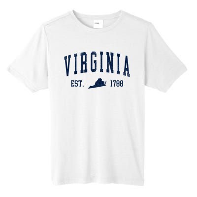 Virginia Map 1788 Vintage Souvenirs Virginia Tall Fusion ChromaSoft Performance T-Shirt