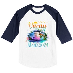 Vacay Mode 2024 Gift Baseball Sleeve Shirt