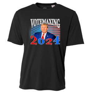 Vote Maxing 2024 Looks Max Funny Cooling Performance Crew T-Shirt