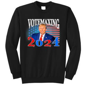 Vote Maxing 2024 Looks Max Funny Sweatshirt