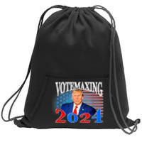 Vote Maxing 2024 Looks Max Funny Sweatshirt Cinch Pack Bag