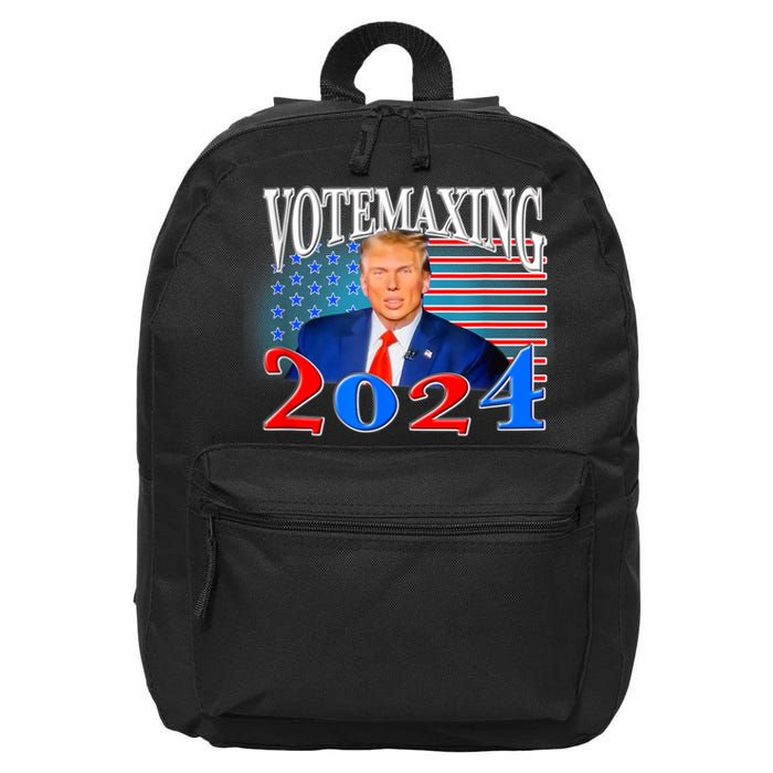 Vote Maxing 2024 Looks Max Funny 16 in Basic Backpack