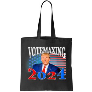 Vote Maxing 2024 Looks Max Funny Tote Bag