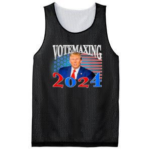 Vote Maxing 2024 Looks Max Funny Mesh Reversible Basketball Jersey Tank