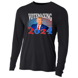 Vote Maxing 2024 Looks Max Funny Cooling Performance Long Sleeve Crew