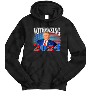 Vote Maxing 2024 Looks Max Funny Tie Dye Hoodie