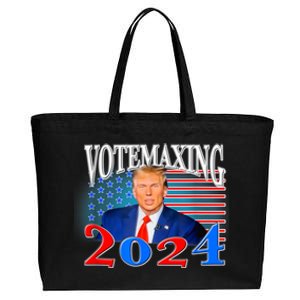 Vote Maxing 2024 Looks Max Funny Cotton Canvas Jumbo Tote