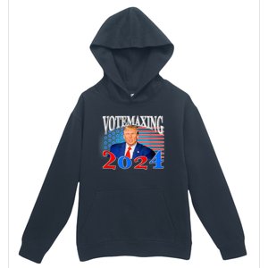 Vote Maxing 2024 Looks Max Funny Urban Pullover Hoodie