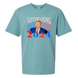 Vote Maxing 2024 Looks Max Funny Sueded Cloud Jersey T-Shirt