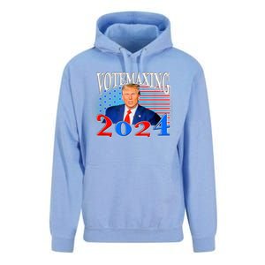 Vote Maxing 2024 Looks Max Funny Unisex Surf Hoodie