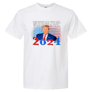 Vote Maxing 2024 Looks Max Funny Garment-Dyed Heavyweight T-Shirt