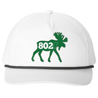 Vermont Moose 802 Vermont Green Mountain State Snapback Five-Panel Rope Hat