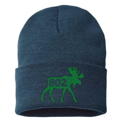 Vermont Moose 802 Vermont Green Mountain State Sustainable Knit Beanie