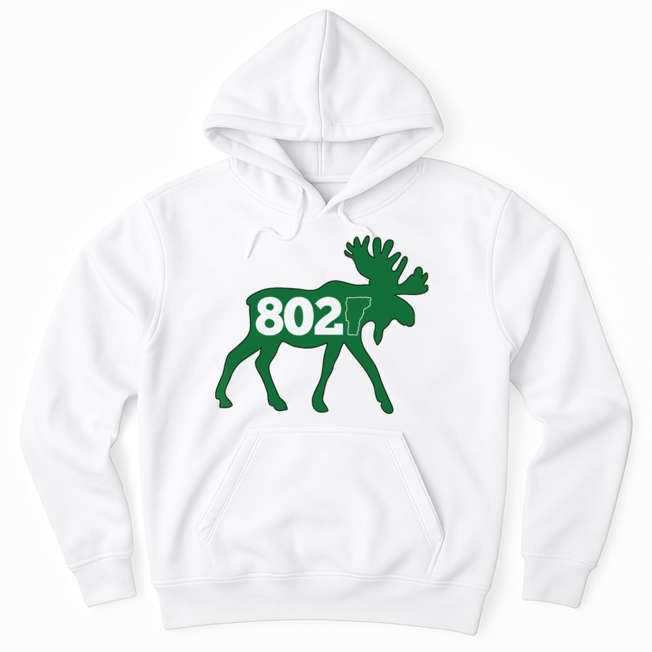 Vermont Moose 802 Vermont Green Mountain State Hoodie