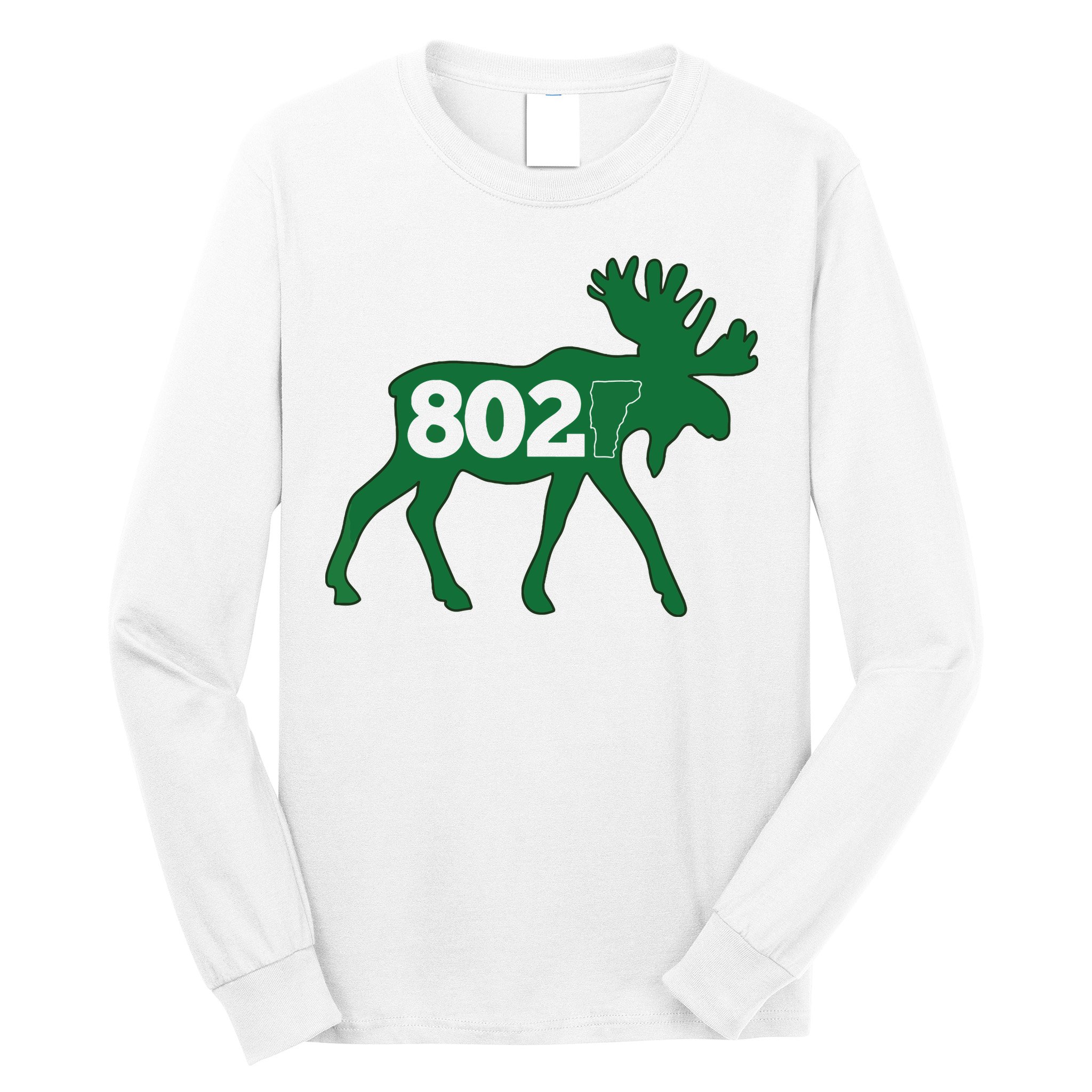 Vermont Moose 802 Vermont Green Mountain State Long Sleeve Shirt