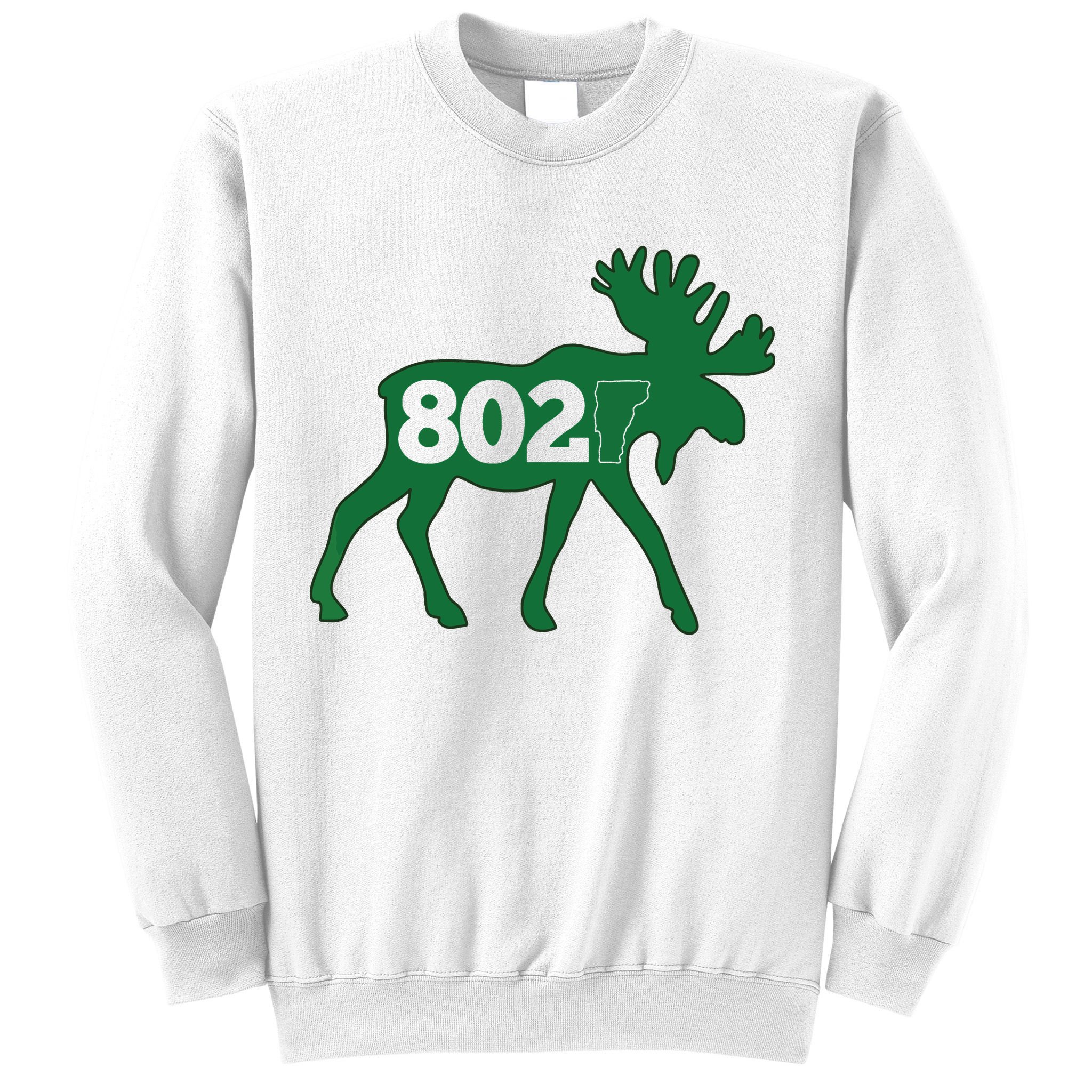 Vermont Moose 802 Vermont Green Mountain State Sweatshirt
