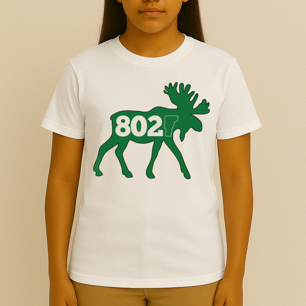 Vermont Moose 802 Vermont Green Mountain State T-Shirt