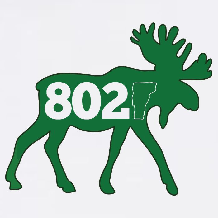 Vermont Moose 802 Vermont Green Mountain State T-Shirt