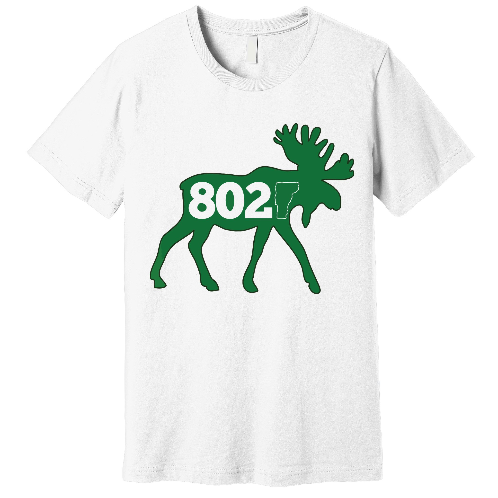 Vermont Moose 802 Vermont Green Mountain State Premium T-Shirt