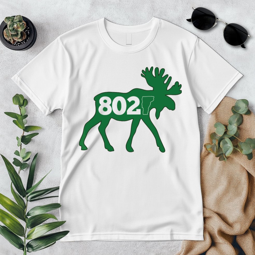 Vermont Moose 802 Vermont Green Mountain State Premium T-Shirt